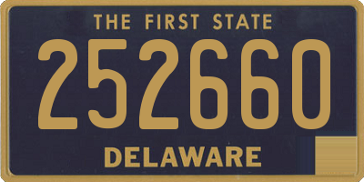 DE license plate 252660