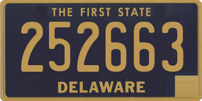 DE license plate 252663