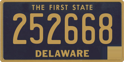 DE license plate 252668