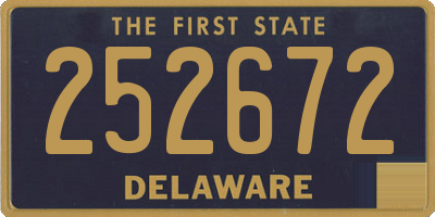 DE license plate 252672