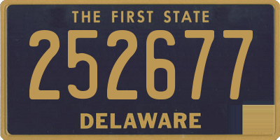 DE license plate 252677