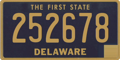 DE license plate 252678