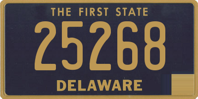 DE license plate 25268