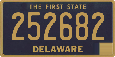 DE license plate 252682