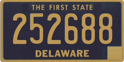 DE license plate 252688
