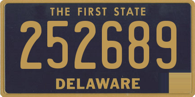 DE license plate 252689