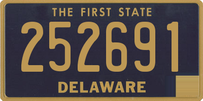 DE license plate 252691
