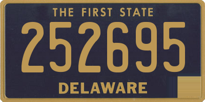 DE license plate 252695