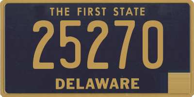 DE license plate 25270