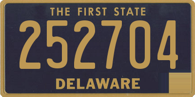 DE license plate 252704