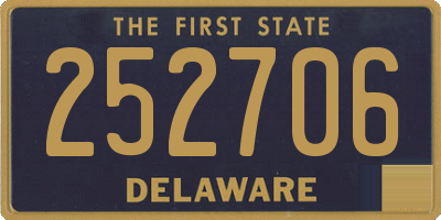 DE license plate 252706