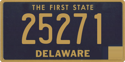 DE license plate 25271
