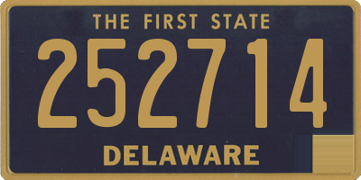 DE license plate 252714