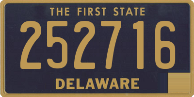 DE license plate 252716