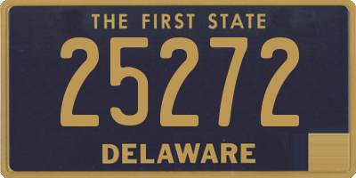 DE license plate 25272