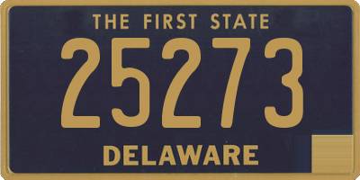 DE license plate 25273