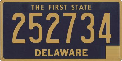 DE license plate 252734