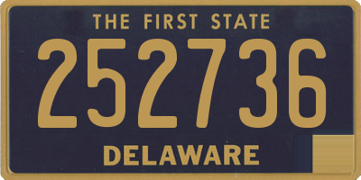 DE license plate 252736