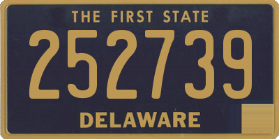 DE license plate 252739