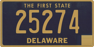 DE license plate 25274