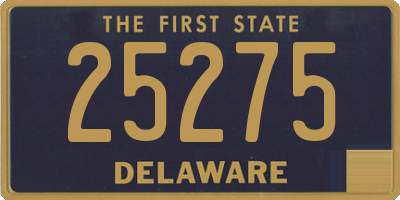 DE license plate 25275