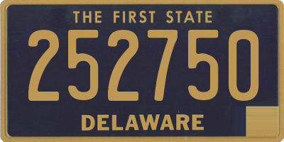 DE license plate 252750