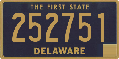 DE license plate 252751