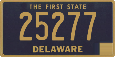 DE license plate 25277