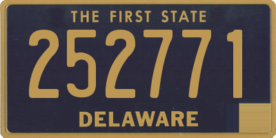 DE license plate 252771