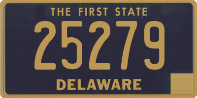 DE license plate 25279