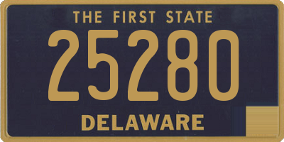 DE license plate 25280