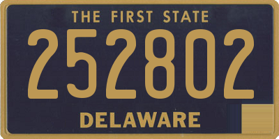 DE license plate 252802