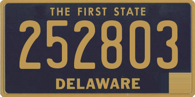DE license plate 252803