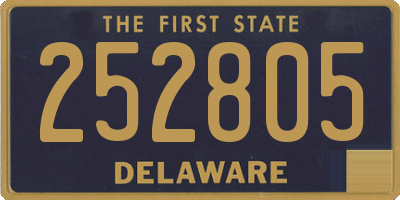 DE license plate 252805