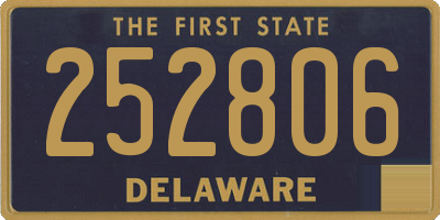 DE license plate 252806