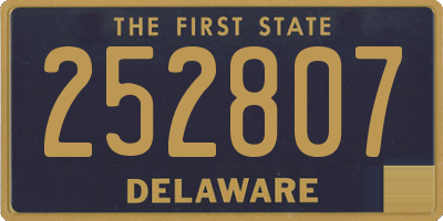 DE license plate 252807