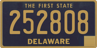 DE license plate 252808
