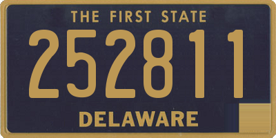 DE license plate 252811