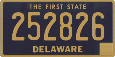 DE license plate 252826