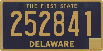 DE license plate 252841