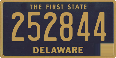 DE license plate 252844