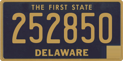 DE license plate 252850