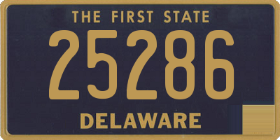 DE license plate 25286