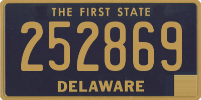 DE license plate 252869