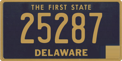 DE license plate 25287