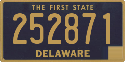 DE license plate 252871