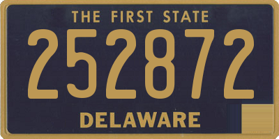 DE license plate 252872