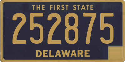 DE license plate 252875