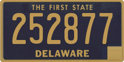DE license plate 252877