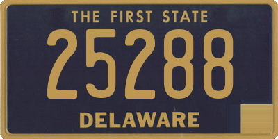 DE license plate 25288